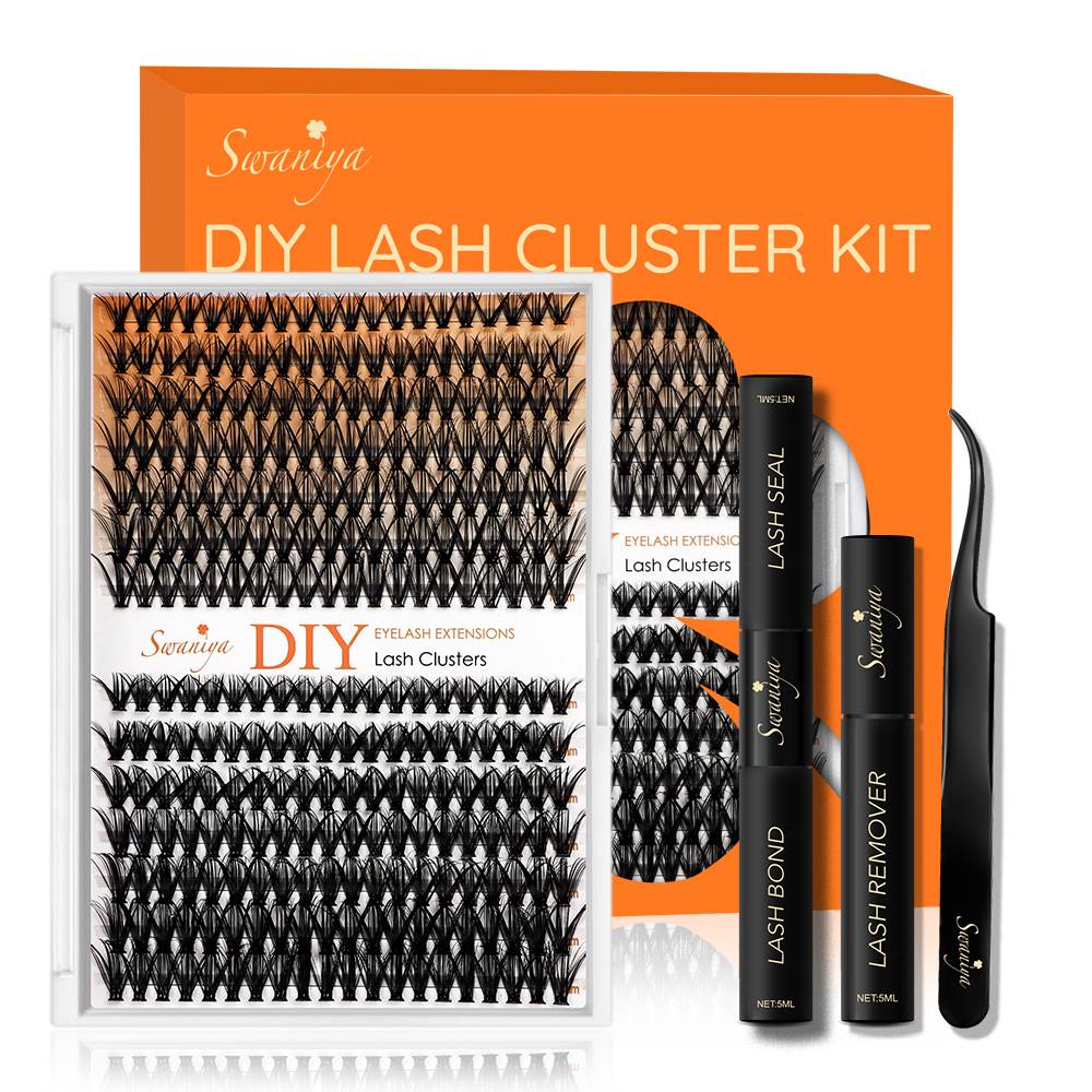 Clusters d'extensions de cils bricolage